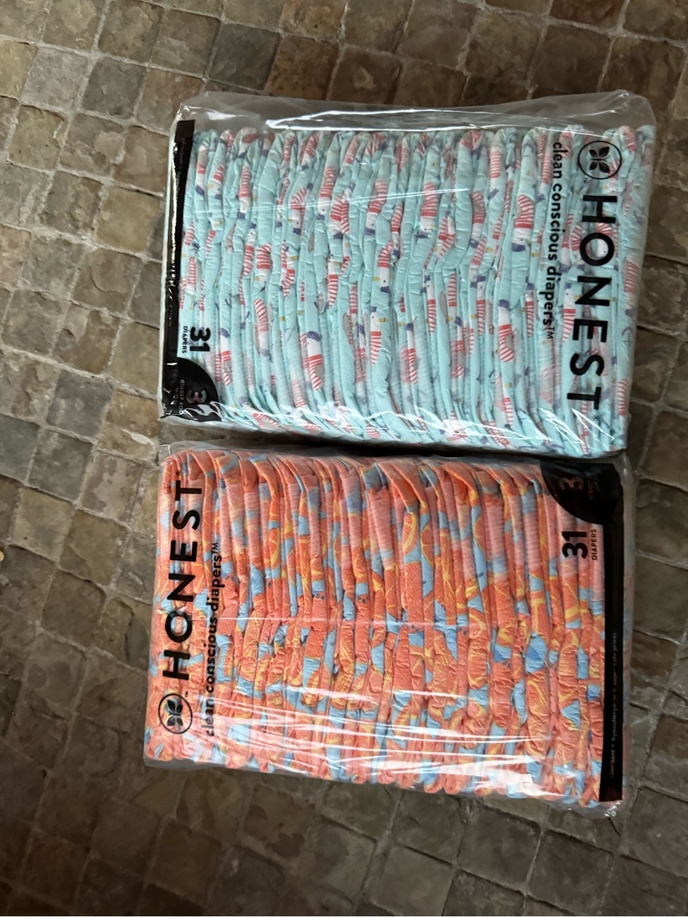 Size 3 62ct Honest Company Diapers Two-Pack